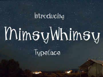 Mimsy Whimsy Typeface