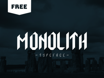 Monolith Display Typeface