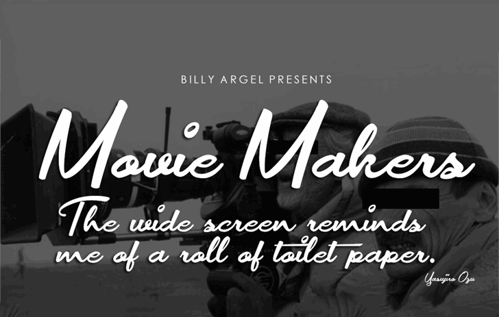 Movie Makers Font