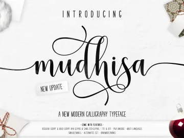 Mudhisa Script Font