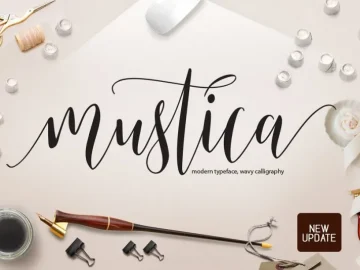 Mustica Script Font