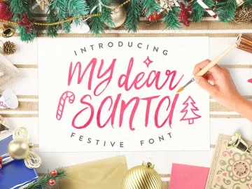 My Dear Santa Script Font