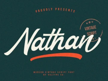 Nathan Script Font – Fonte Grátis Nathan Script Font