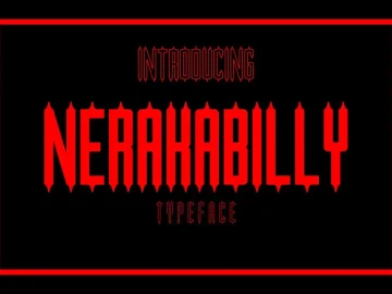 Nerakabilly Typeface