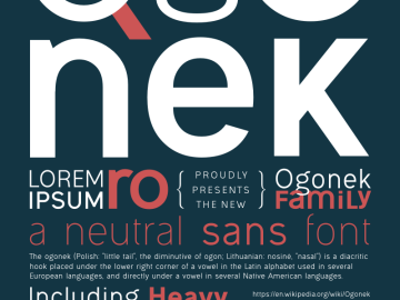 Ogonek Font Family – Fonte Grátis Ogonek Font Family