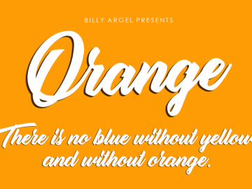 Orange Script Font
