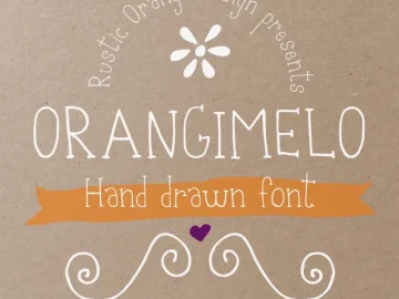 Orangimelo Hand Drawn Font