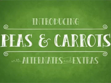 Peas & Carrots font – Fonte Grátis Peas & Carrots font