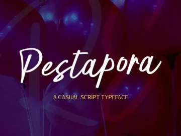 Pestapora Script Font