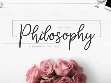 Philosophy Script Font