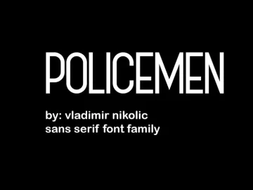 Policemen Font Family