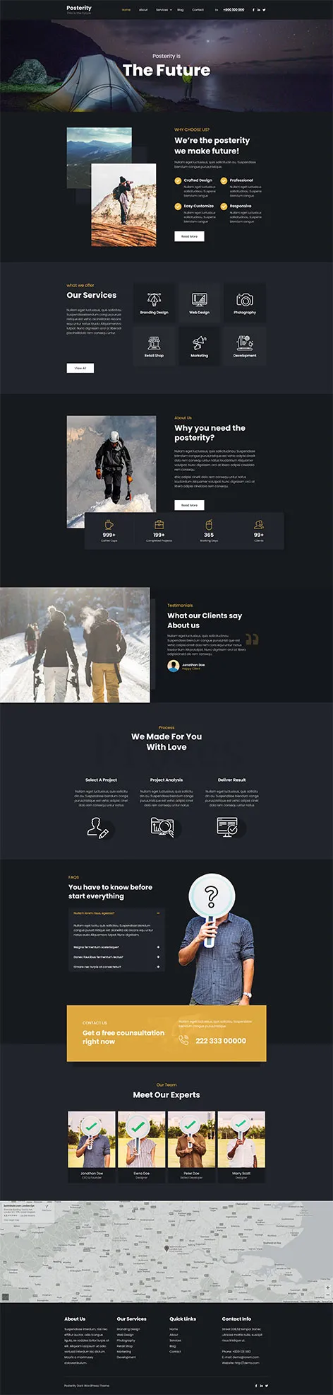 Posterity Dark - Free Minimal Dark