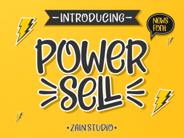 Power Sell - Fun Font