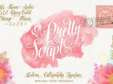 Pretty Script Font – Fonte Grátis Pretty Script Font