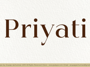 Priyati Serif Font