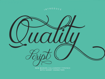 Quality Script Font