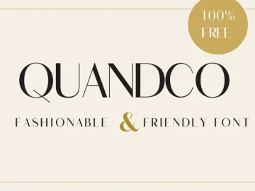 Quandco Sans Serif Font
