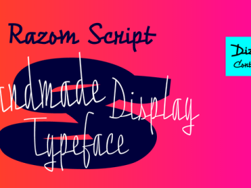 Razom Script font family