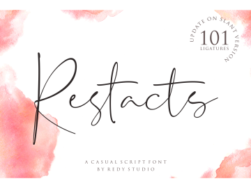 Restacts Handwritten Font