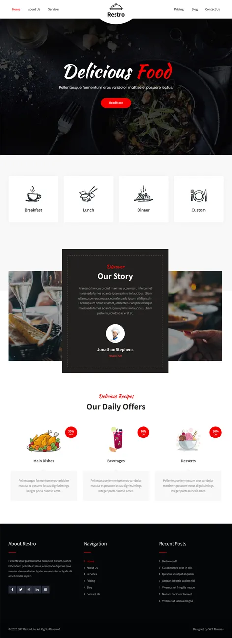 Restaurant Lite - Free Restaurant