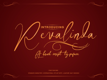 Revalinda Brush Stylist font