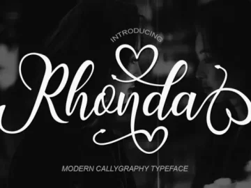 Rhonda Calligraphy Font