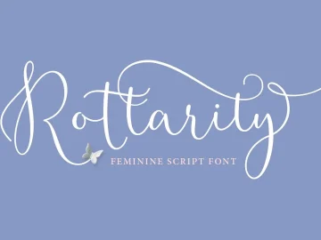 Rottarity Feminine Script Font