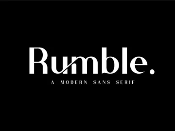 Rumble Modern Sans Font