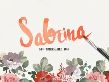 Sabrina Handmade Font