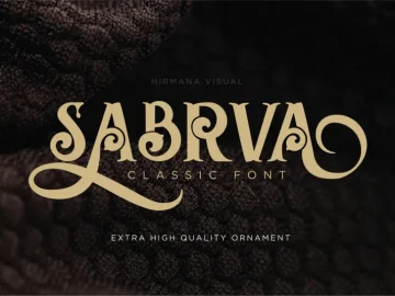 Sabrva Typeface