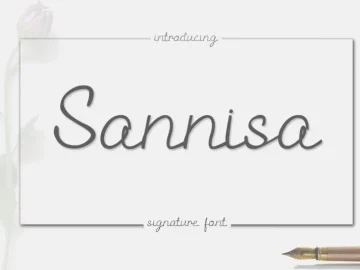 Sannisa Script Font