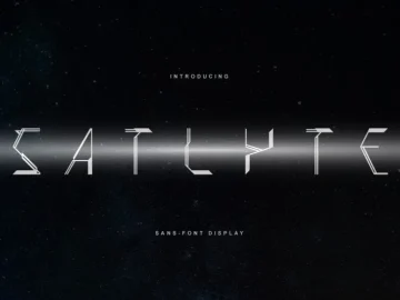Satlyte Display Font – Fonte Grátis Satlyte Display Font