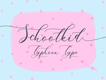 Schoolkid Script Font Family