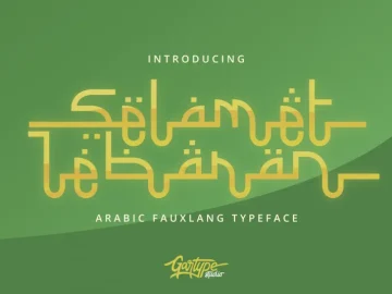Selamet Lebaran Typeface