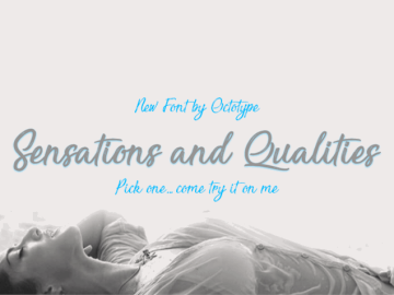 Sensations and Qualities Font – Fonte Grátis Sensations and Qualities Font