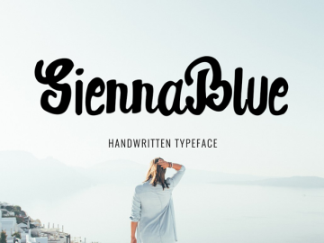 SiennaBlue Script Font