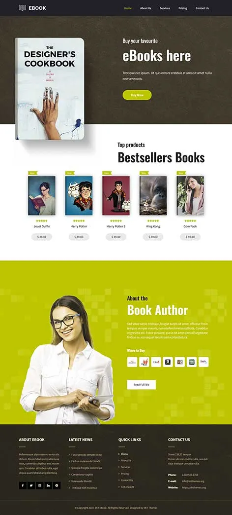 SKT ePublication - eBook Website Template