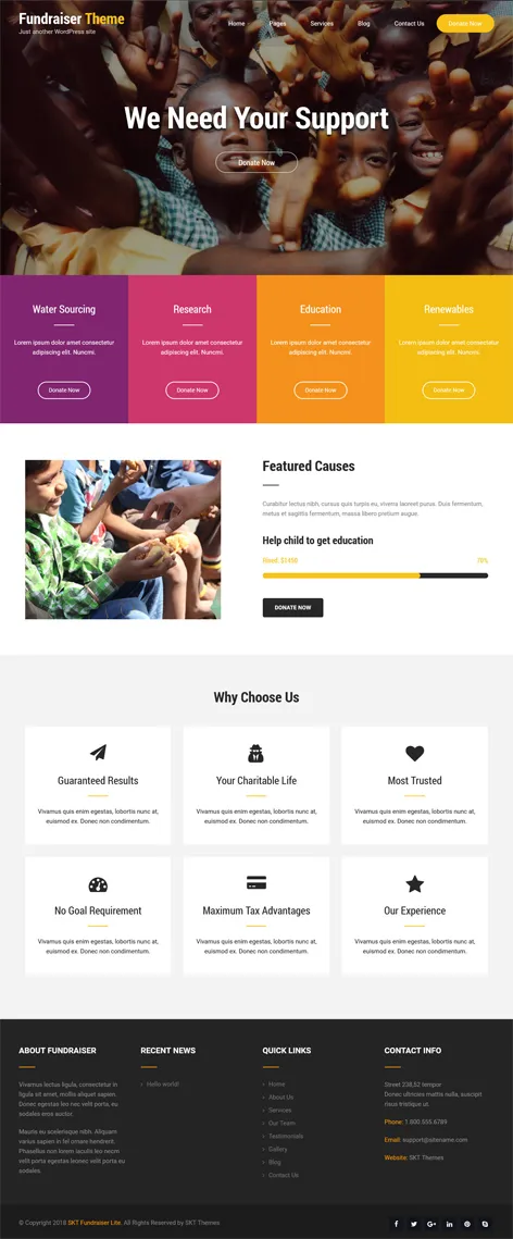 SKT Fundraiser Lite - Free Fundraising