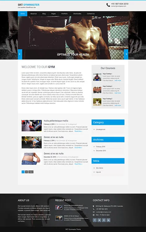 SKT GymMaster - Free Gym and Health Club