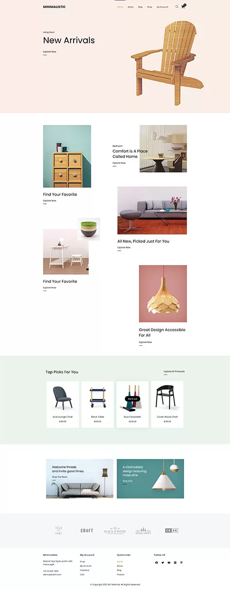 SKT Minimal - Free Minimal eCommerce