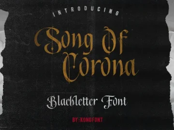 Song of Corona - Blackletter Font