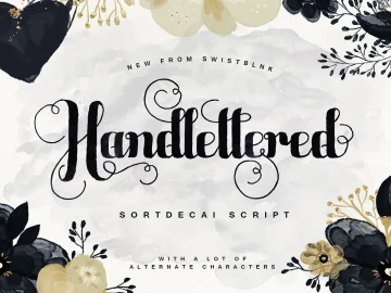 Sortdecai Script Font – Fonte Grátis Sortdecai Script Font