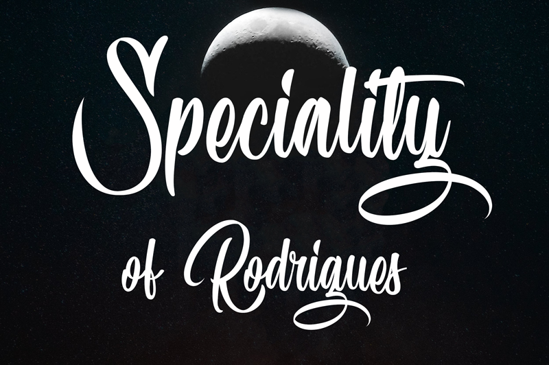 Speciality of Rodrigues Font