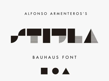 STIJLA Bauhaus-like Font