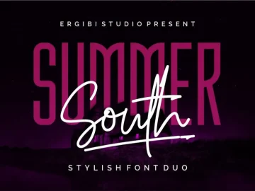 Summer South Font Duo – Fonte Grátis Summer South Font Duo