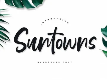 Suntowns Script Font
