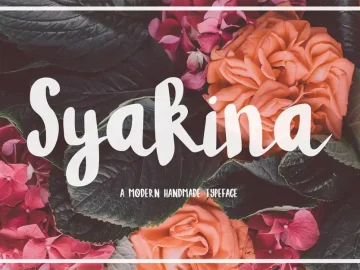 Syakina Brush Font