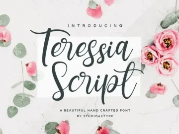 Teressia Script Font
