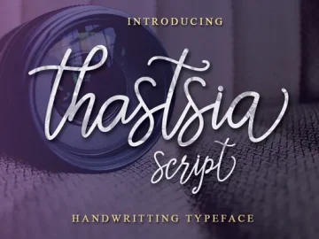 Thastsia Script Font