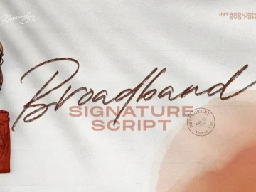 The Broadband Script Font